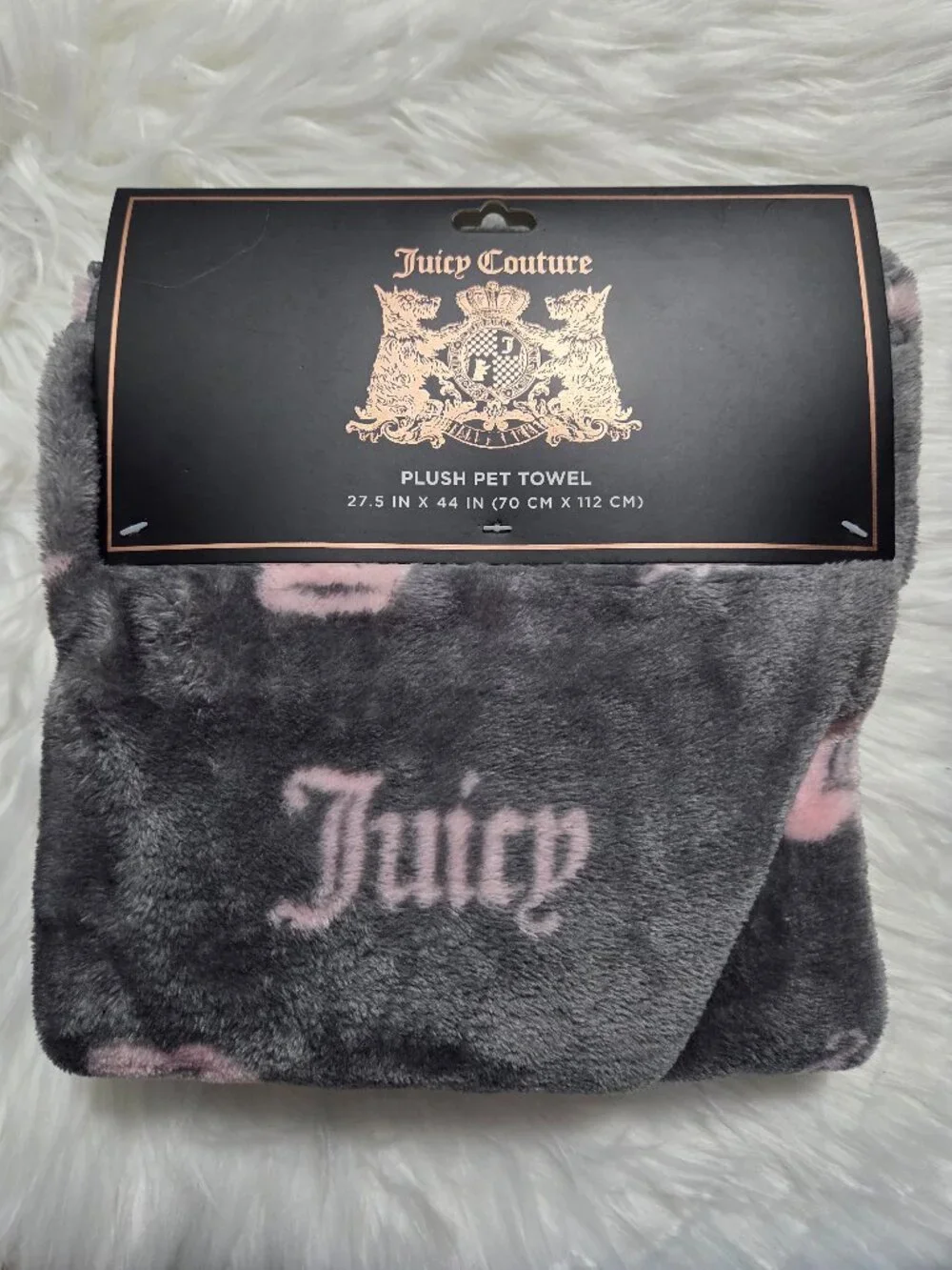 Juicy Couture Plush Pet Towel/Blanket